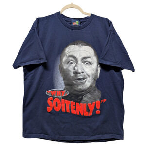 2001 Curly Big Face Three Stooges t shirt